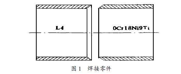 纯铝-不锈钢异种材料试验